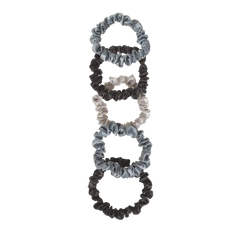 Goody Planet® Skinny Satin Scrunchies, 5ct